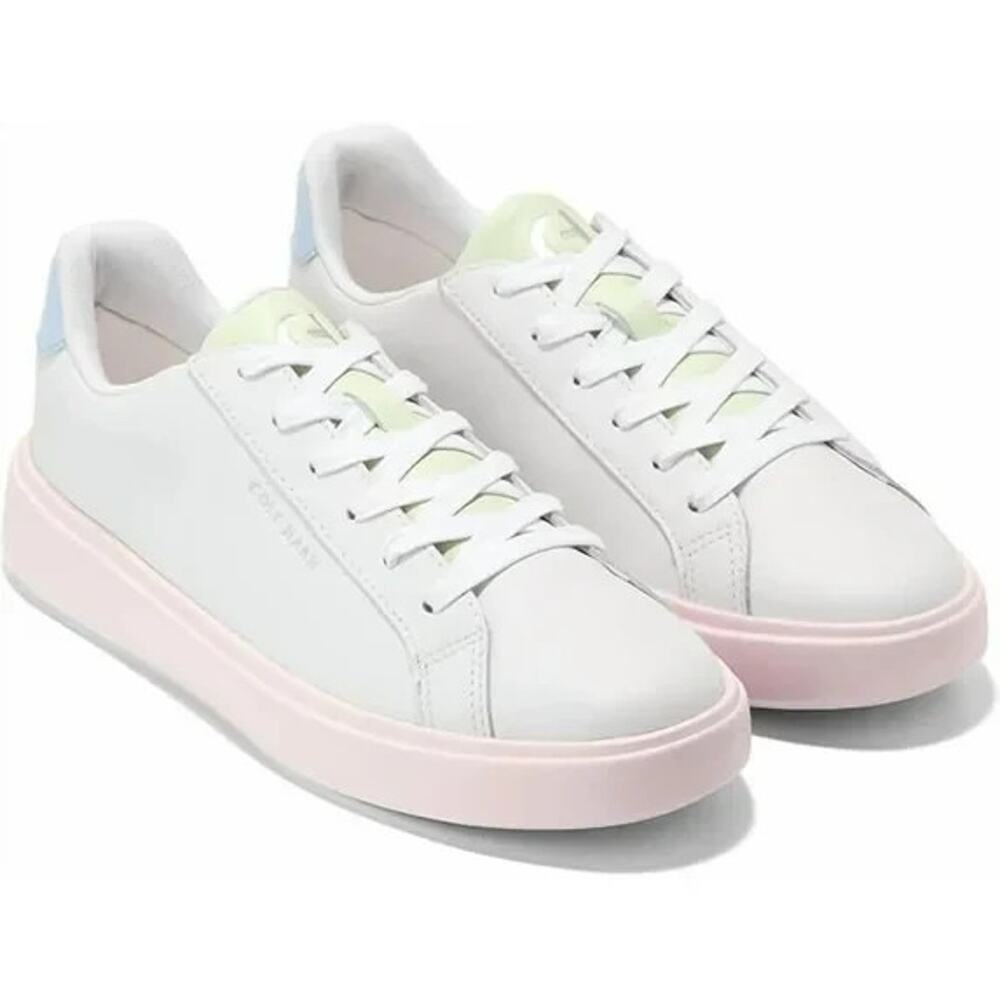 Cole Haan Women's Grand Crosscourt Daily Sneakers, Optic White/Heather/Primerose